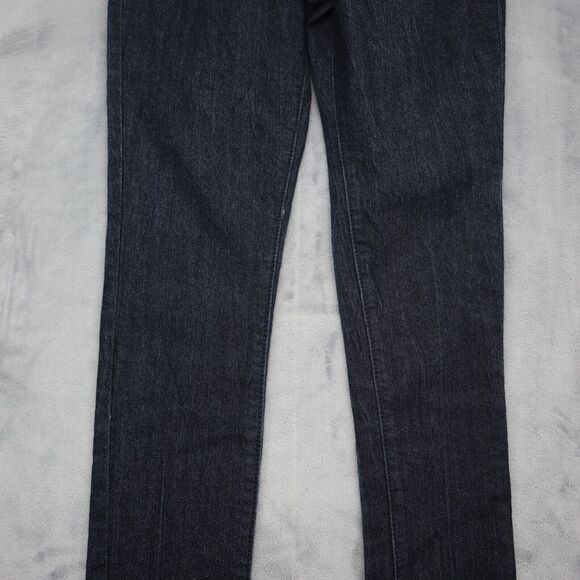 Twinkle Jeans Womens 7 Black Mid Rise Straight Cut Beaded Pockets Pants - Picture 11 of 16